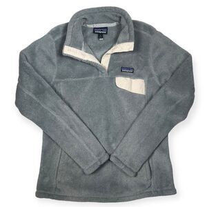 Patagonia Synchilla Women’s‎ Size Medium Gray Fleece Snap Pullover